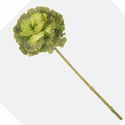 Faux Brassica Ornamental Cabbage Green 40cm - C202 C4