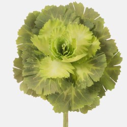 Faux Brassica Ornamental Cabbage Green 40cm - C202 C4