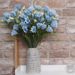 Artificial Campanula Bell Flowers Blue 49cm - B069 B4