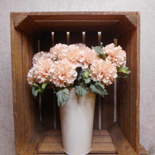 Artificial Ball Chrysanthemum Bunch Apricot 43cm - C029 EE1 Artificial Ball Chrysanthemum Bunch Apricot 43cm - C029 EE1