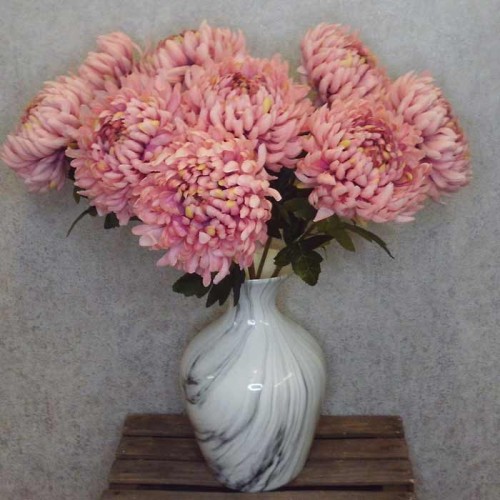 Artificial Bloom Chrysanthemum Pink 73cm - C034 B4 Artificial Bloom Chrysanthemum Pink 73cm - C034 B4