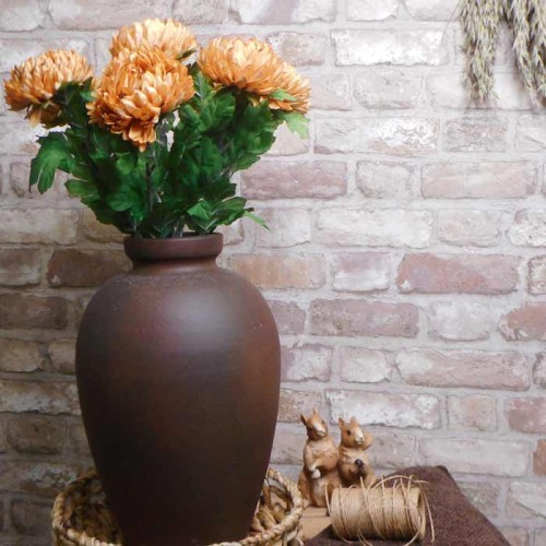 Artificial Chrysanthemums Caramel 57cm - C176 D2