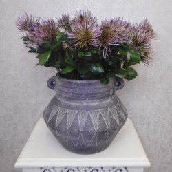 Artificial Pincushion Protea Plant Purple 40cm - L094 GG1
