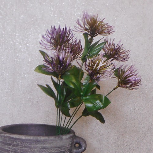 Artificial Pincushion Protea Plant Purple 40cm - L094 GG1