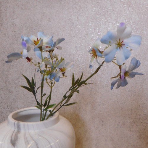 Flax Flowers Blue 48cm - F067 