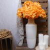 Artificial Hydrangea Tangerine Orange 62cm - H084 BX10 Artificial Hydrangea Tangerine Orange 62cm - H084 BX10