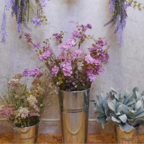 English Meadow Blossom and Foliage Purple 54cm - B076 FF3