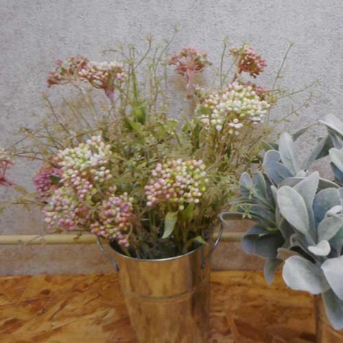 English Meadow Artificial Flowers Pink Achillea 49cm - M075 EE3 English Meadow Artificial Flowers Pink Achillea 49cm - M075 EE3