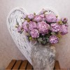 Artificial Peony Flowers Mauve Pink 72cm - P134 KK4