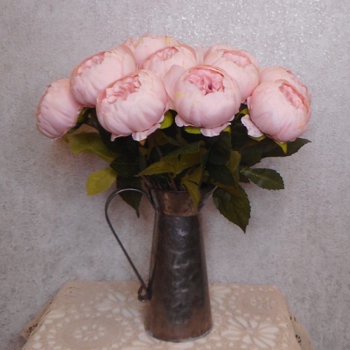 Artificial Peony Pink 42cm - P067 