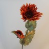 Antique Ruffled Poppy Burnt Orange 75cm | Faux Dried Flowers - P050 K3 Antique Ruffled Poppy Burnt Orange 75cm | Faux Dried Flowers - P050 K3