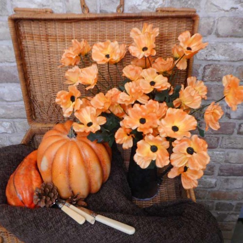 Artificial Poppies Orange 47cm - P237 P2