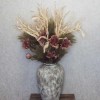 Antique Ruffled Poppy Aubergine 75cm | Faux Dried Flowers - P034 R4