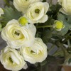 Faux Ranunculus Spray Cream 67cm - R206 N4