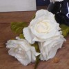 Artificial English Roses Bundle Cream Ivory 24cm - R455 KK3 Artificial English Roses Bundle Cream Ivory 24cm - R455 KK3