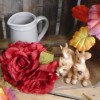 Artificial English Roses Bundle Red 24cm - R087 L1