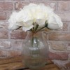 Artificial Roses Bunch Cream 26cm - R133 N2