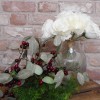 Artificial Roses Bunch Cream 26cm - R133 N2