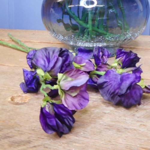 Sweet Peas Stem Purple 49cm - S069 U4