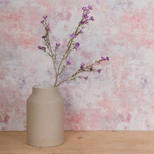 Artificial Wax Flowers Purple 67cm - W063 S2
