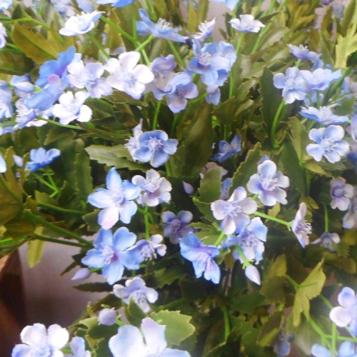Artificial Wild Flowers Blue 66cm - W027 M4