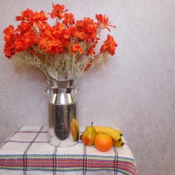 Artificial Wild Flowers Orange 61cm - W030 E2