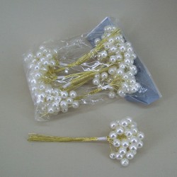 10mm Pearl Branches Cream and Gold - CRY031