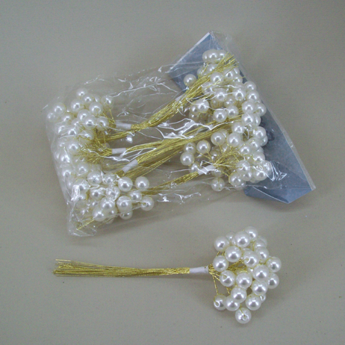 10mm Pearl Branches Cream and Gold - CRY031