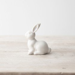 Bunny Ornament Crouching 8cm - BUN005