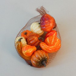Pack of 10 Mini Artificial Pumpkins and Gourds - PUM002