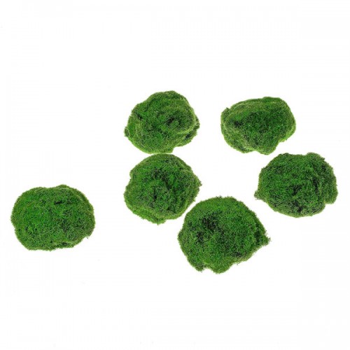 Artificial Moss Stones Assorted 6 Pack Large - MOS008 O2