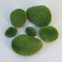 Artificial Moss Stones Assorted 6 Pack - MOS011 N4