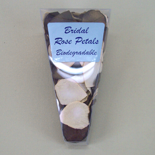 Rose Petals Champagne and Brown Biodegradable Paper 200 Petals - R311