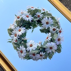Daisy Chain | Artificial Daisies Flower Wreath 42cm - DAI008