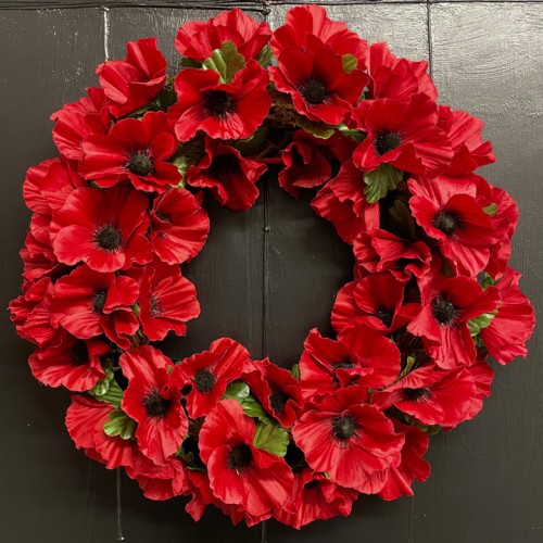 Remembrance Day Poppy Wreath 42cm - AG021 Remembrance Day Poppy Wreath 42cm - AG021