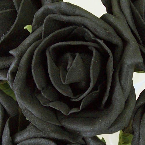 black foam flowers