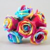 Colourfast Cottage Foam Roses Bundle Rainbow 6 Pack 24cm - R496 T3