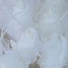 Colourfast Foam Roses Sparkle Large Bridal Posy White White - R349 U2