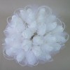 Colourfast Foam Roses Sparkle Large Bridal Posy White White - R349 U2