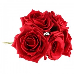 Foam Roses Bundle Red 5 Pack 24cm - R084 U4