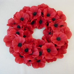 Remembrance Day Poppy Wreath 40cm - AG021 