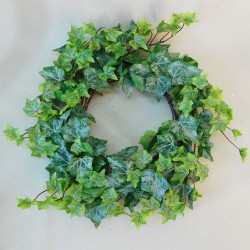 Artificial Ivy Wreath 40cm Rain Resistant - IVY050 H3