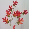 Artificial Oak Leaves Branches Red - OAK006 BB3