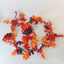 Fleur Artificial Oak Leaves Garlands Red - OAK001 BB2