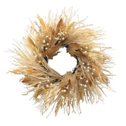 Foliage Wreath Dried and Artificial Mix 50cm - AUT006 DD1