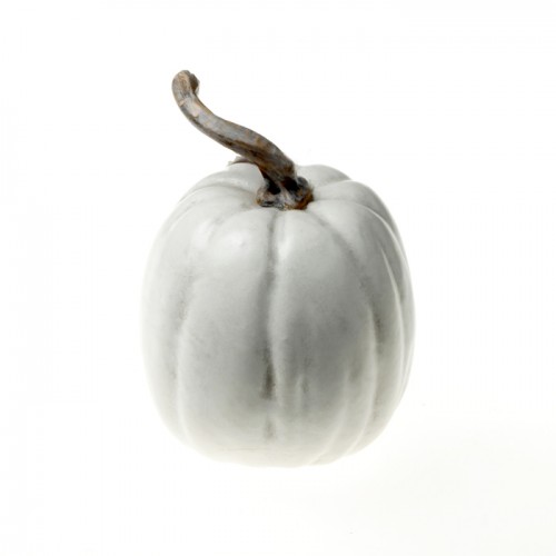 Artificial Pumpkin Small White 17cm - PUM013