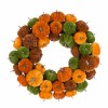 Velvet Pumpkins Wreath 46cm - PUM016