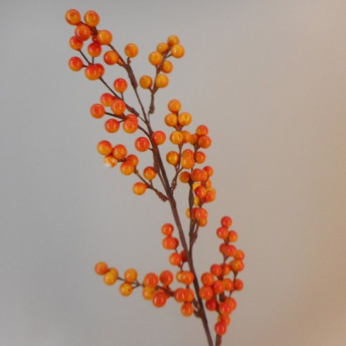 Artificial Autumn Berries Orange 70cm - BER019 P2