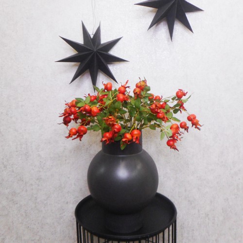 Artificial Rosehips Red 46cm - R397 U4 Artificial Rosehips Red 46cm - R397 U4