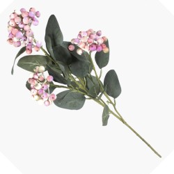 Faux Wild Berries Branch Lavender and Pink 65cm - BER025 T1